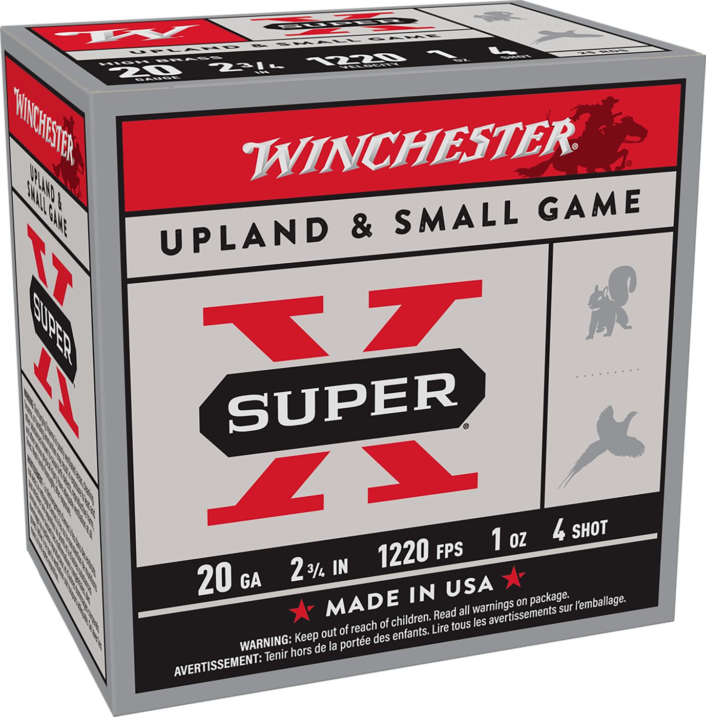 Winchester Ammunition Ammo X204 Super X Heavy Game Load High Brass 20 Gauge