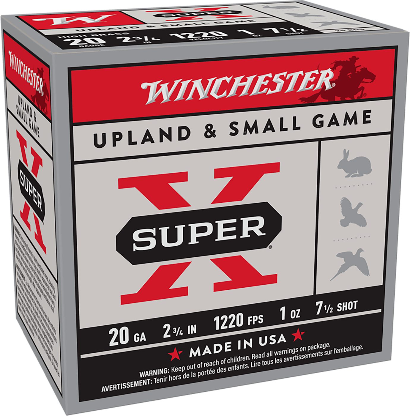 Winchester Ammunition Ammo X207 Super X Heavy Game Load High Brass 20 Gauge