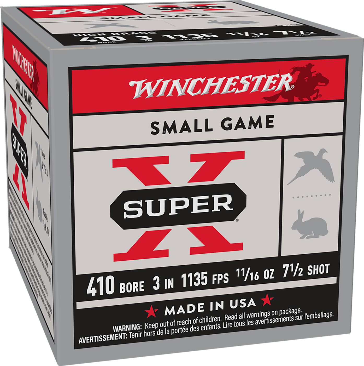 Winchester Ammunition Ammo X4137 Super X Heavy Game Load High Brass 410 Gau