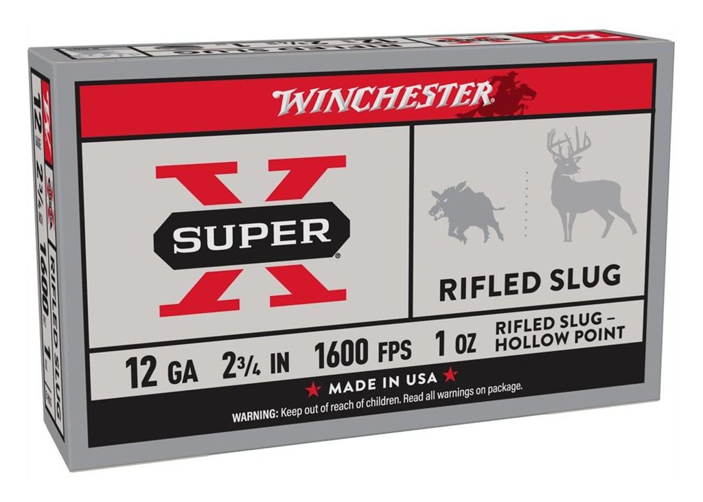Winchester Ammo X12RS15 Super X 12 Gauge 2.75in 1oz Rifled Slug Shot 5 Per