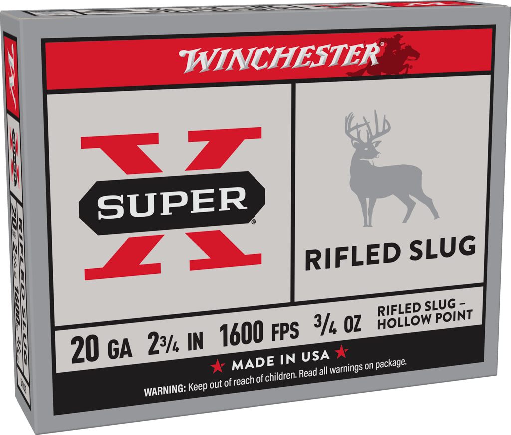 Winchester Ammunition Ammo X20RSM5 Super X 20 Gauge 2.75in 3/4oz Rifled Slu view 3