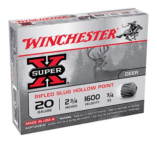 Winchester Ammunition Ammo X20RSM5 Super X 20 Gauge 2.75in 3/4oz Rifled Slu view 4