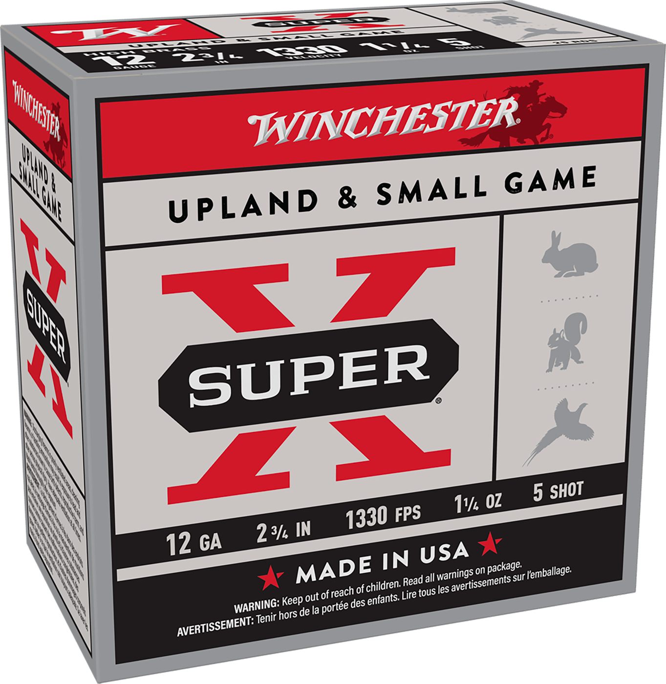 Winchester Ammunition Ammo X125 Super X Game Load High Brass 12 Gauge 2.75i