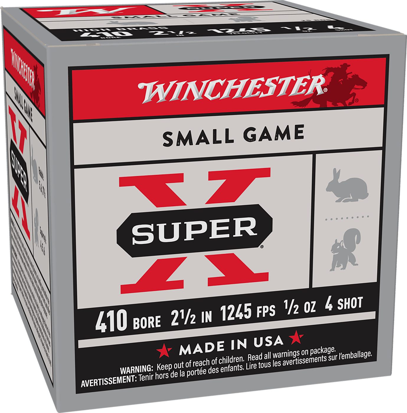 Winchester Ammunition Ammo X414 Super X Heavy Game Load High Brass 410 Gaug