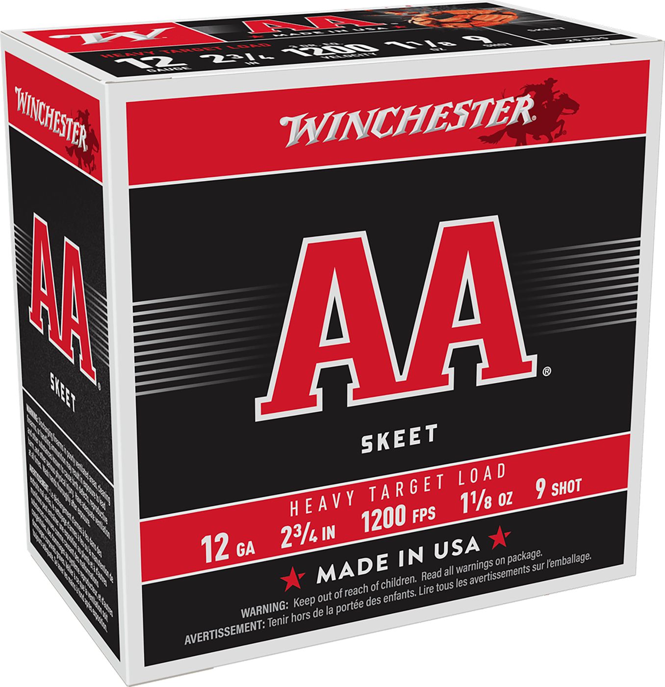 Winchester Ammunition Ammo AAM129 Heavy 12 Gauge 2.75in 1 1/8oz 9 Shot 25 P