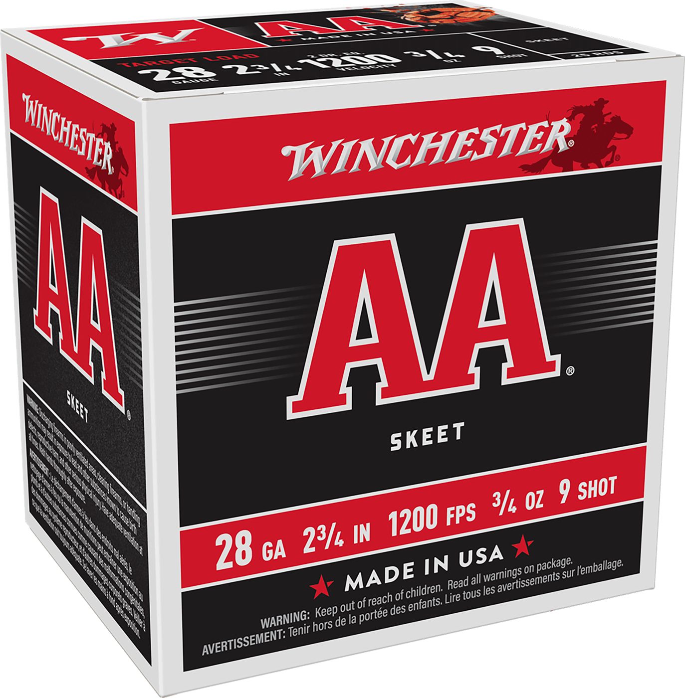 Winchester Ammo AA289 28 Gauge 2.75in 3/4oz 9 Shot 25 Per Box/10 Case