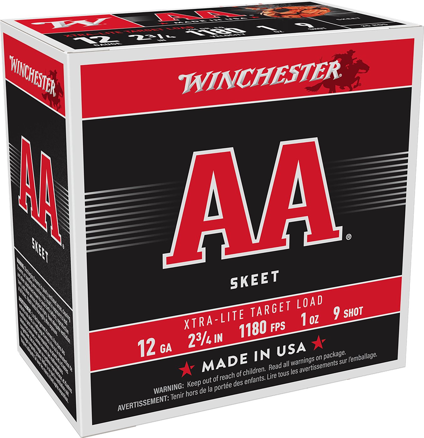 Winchester Ammunition Ammo AAL129 Xtra-Lite 12 Gauge 2.75in 1oz 9 Shot 25 P