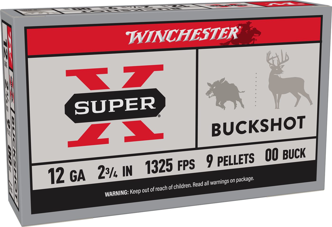 Winchester Ammunition Ammo XB1200 Super X 12 Gauge 2.75in 9 Pellets 00 Buck