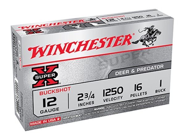 Winchester Ammunition Ammo XB121 Super X 12 Gauge 2.75in 1 Buck Shot 5 Per view 5