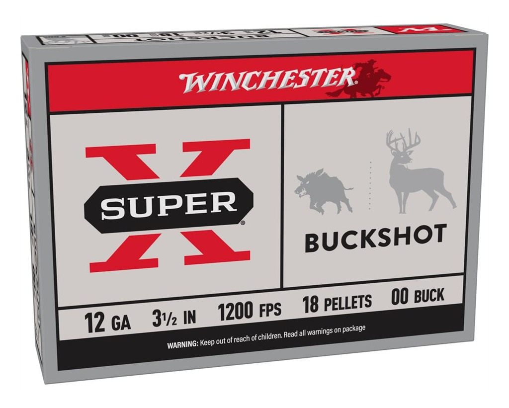 Winchester Ammunition Ammo XB12L00 Super X 12 Gauge 3.50in 18 Pellets 00 Bu view 2