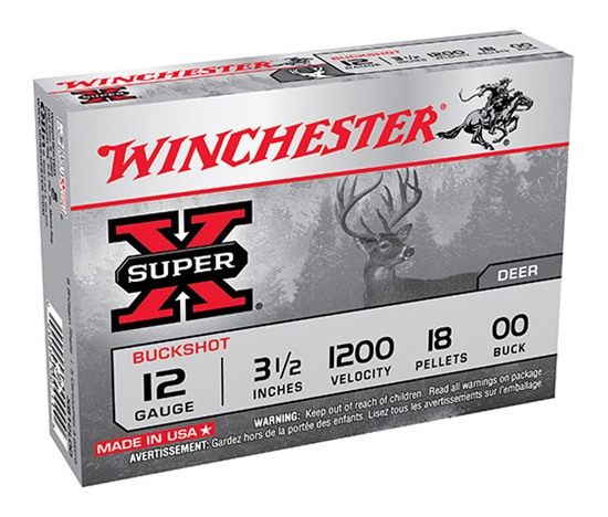 Winchester Ammunition Ammo XB12L00 Super X 12 Gauge 3.50in 18 Pellets 00 Bu view 4