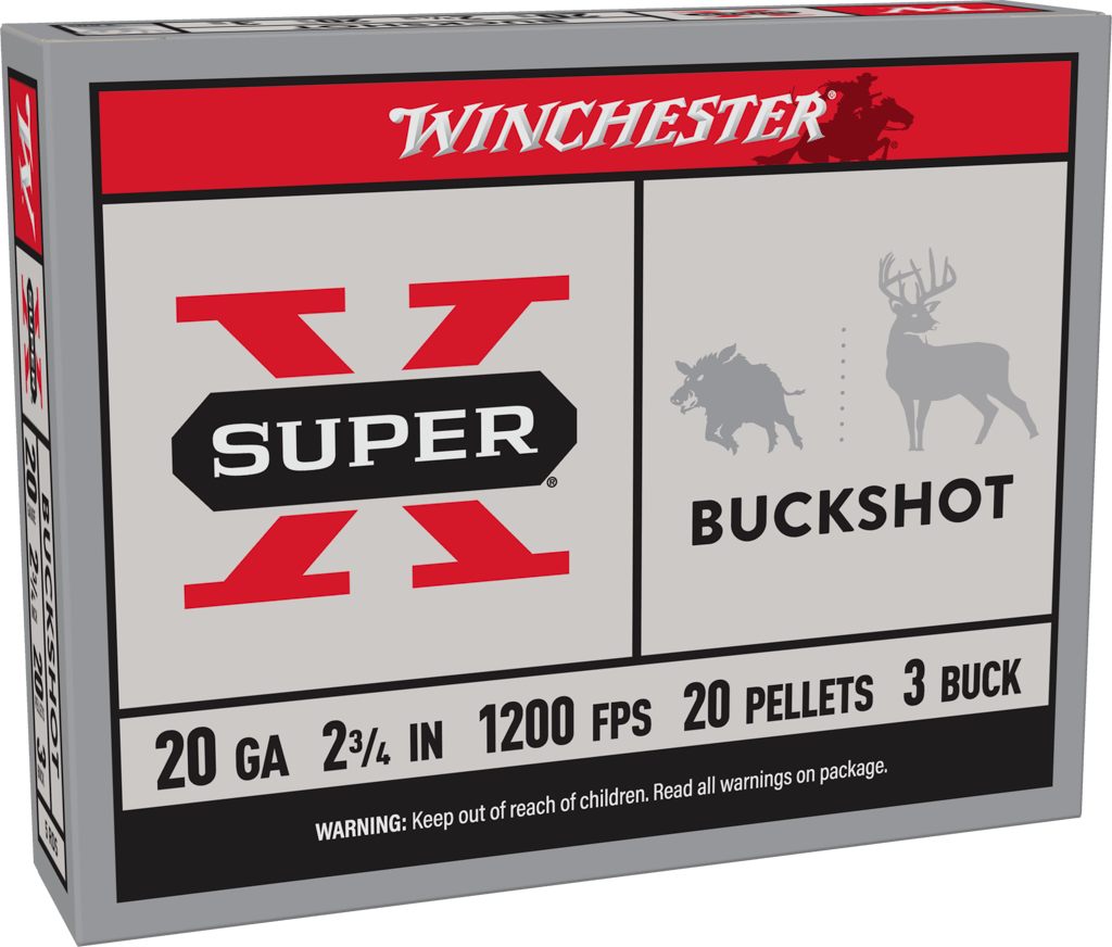 Winchester Ammo XB203 Super X 20 Gauge 2.75in Pellets 3 Buck Shot 5 Per Box view 3
