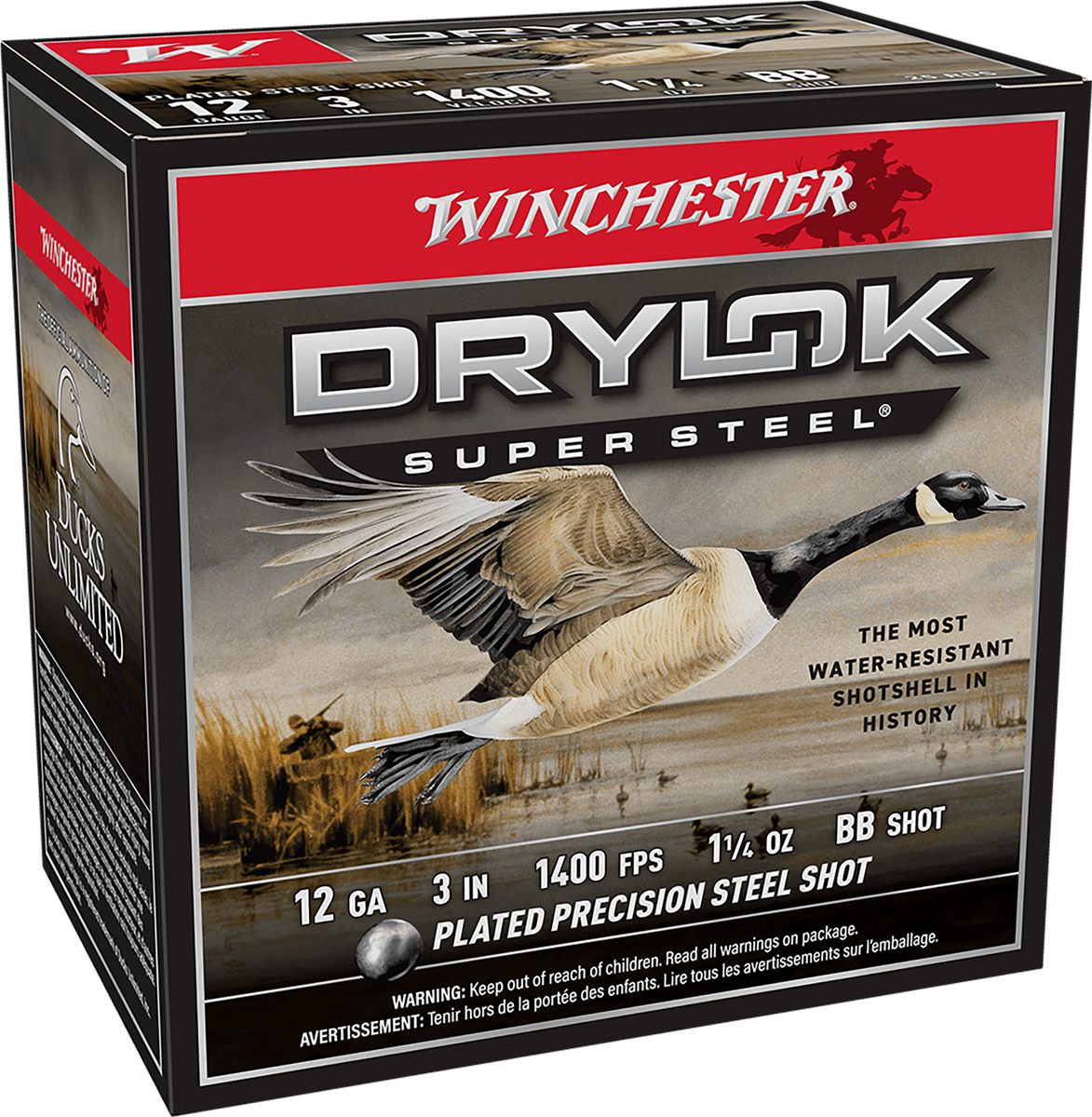 Winchester Ammo XSV123BB Drylok Super Steel Magnum 12 Gauge 3in 1 1/4oz BBS
