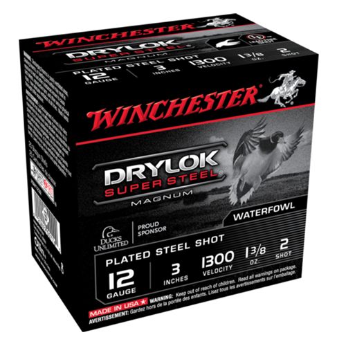 Winchester Ammo XSM1232 Drylok Super Steel Magnum 12Gauge 3" 1 3/8oz 2Shot 25 Per Box/10 Case view 2
