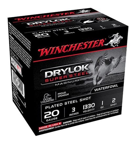 Winchester Ammo XSM2032 Drylok Super Steel Magnum 20 Gauge 3in 1oz 2 Shot 2