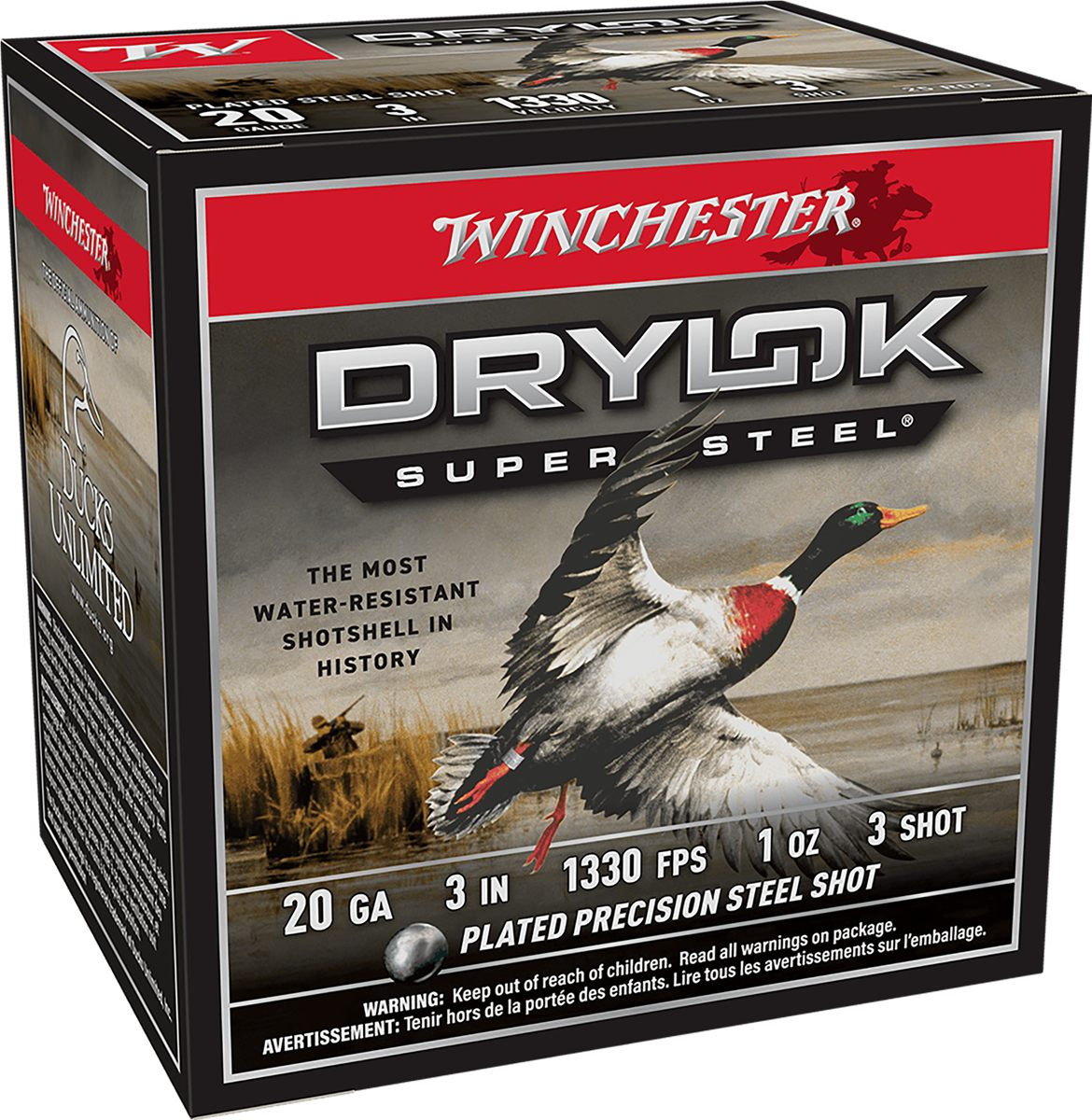 Winchester Ammo XSM2033 Drylok Super Steel Magnum 20 Gauge 3in 1oz 3 Shot 2