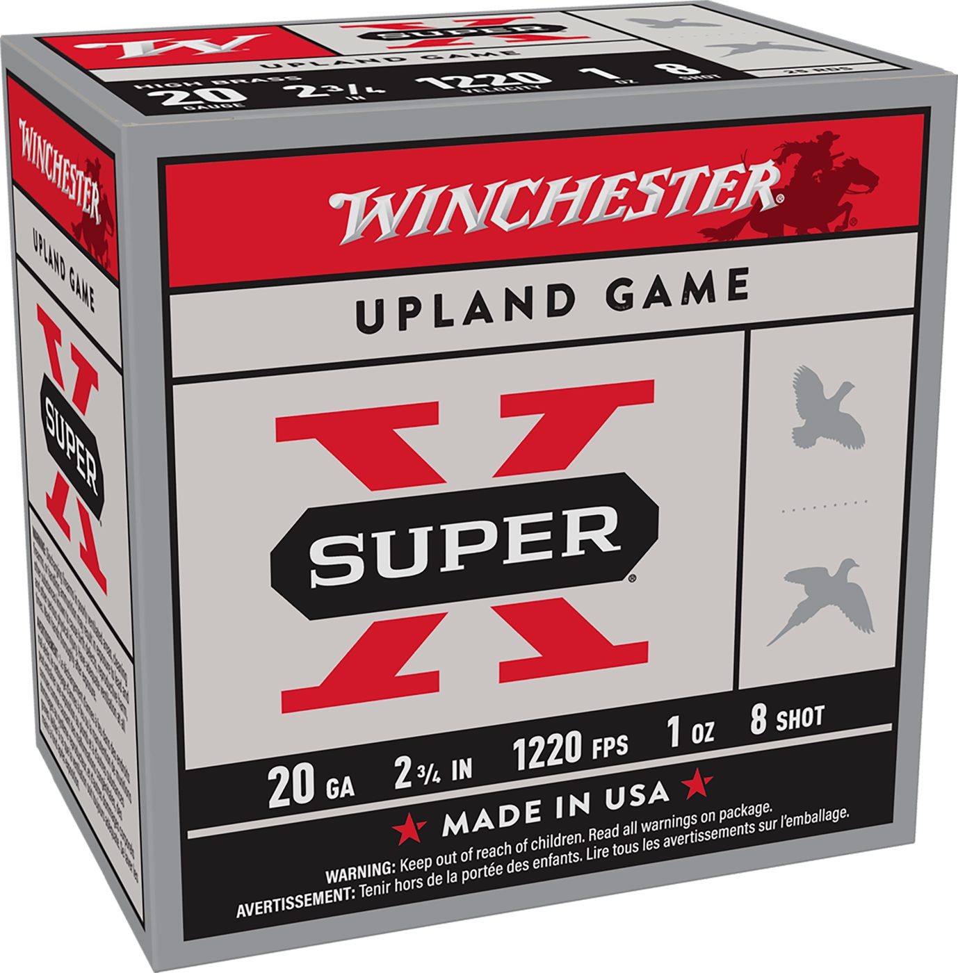 Winchester Ammunition Ammo X208 Super X Heavy Game Load High Brass 20 Gauge