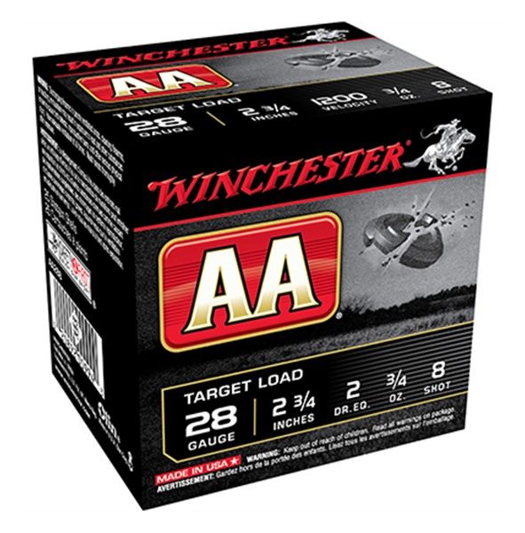 Winchester Ammo AA288 28 Gauge 2.75in 3/4oz 8 Shot 25 Per Box/10 Case view 3
