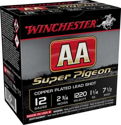 Winchester Ammunition Ammo AA12SP7 Super Pigeon 12 Gauge 2.75in 1 1/4oz 7.5 view 2