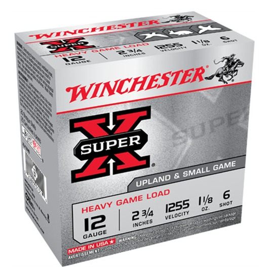 Winchester Ammo XU12H6 Super X Heavy Game Load 12 Gauge 2.75in 1 1/8oz 6 Sh view 4