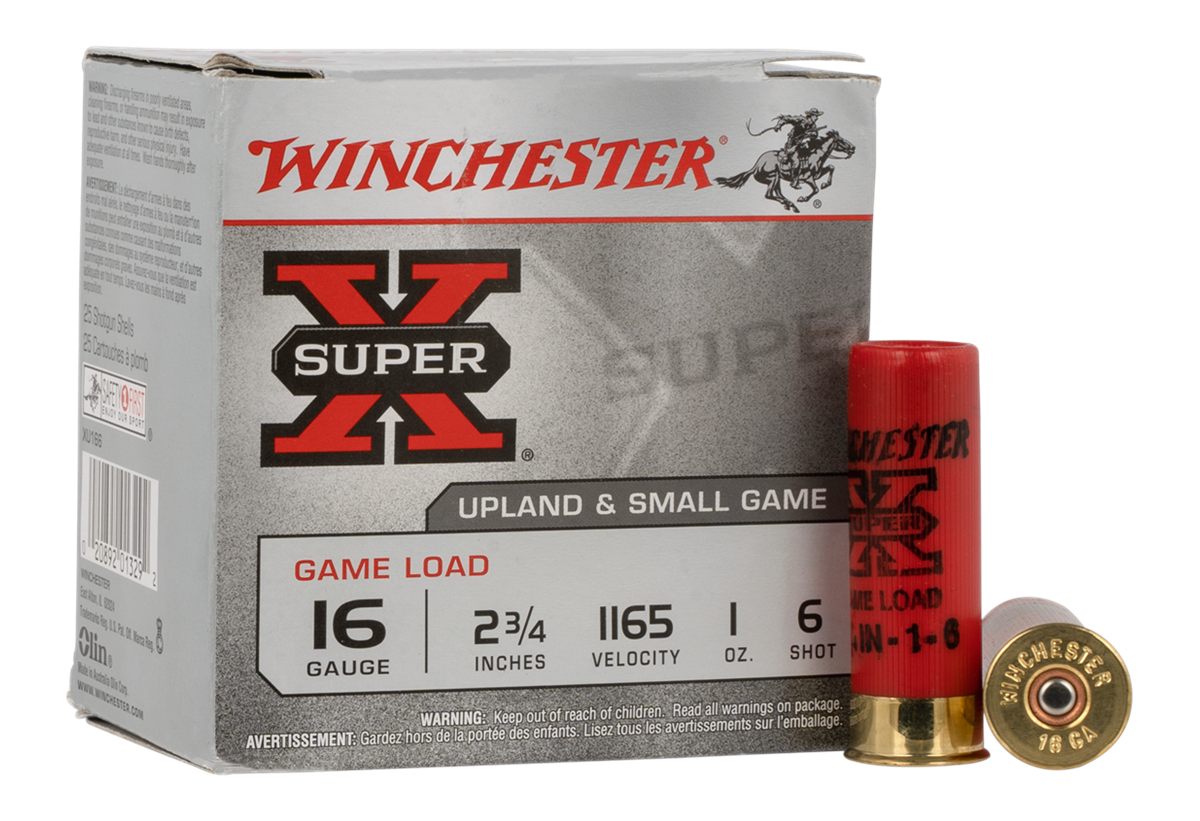Winchester Ammo XU166 Super X Game Load 16 Gauge 2.75in 1oz 6 Shot 25 Per B view 3