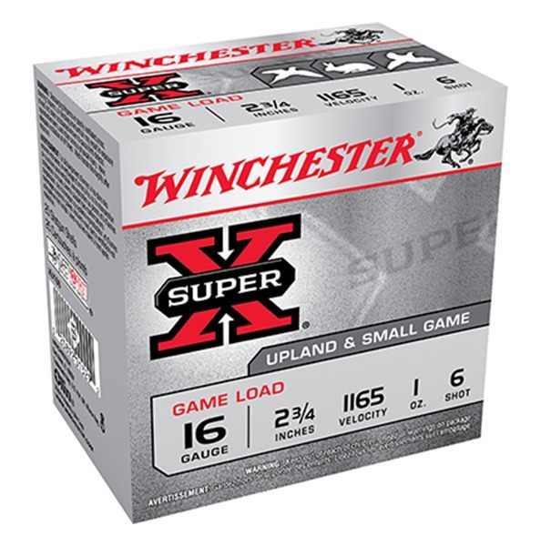 Winchester Ammo XU166 Super X Game Load 16 Gauge 2.75in 1oz 6 Shot 25 Per B view 4
