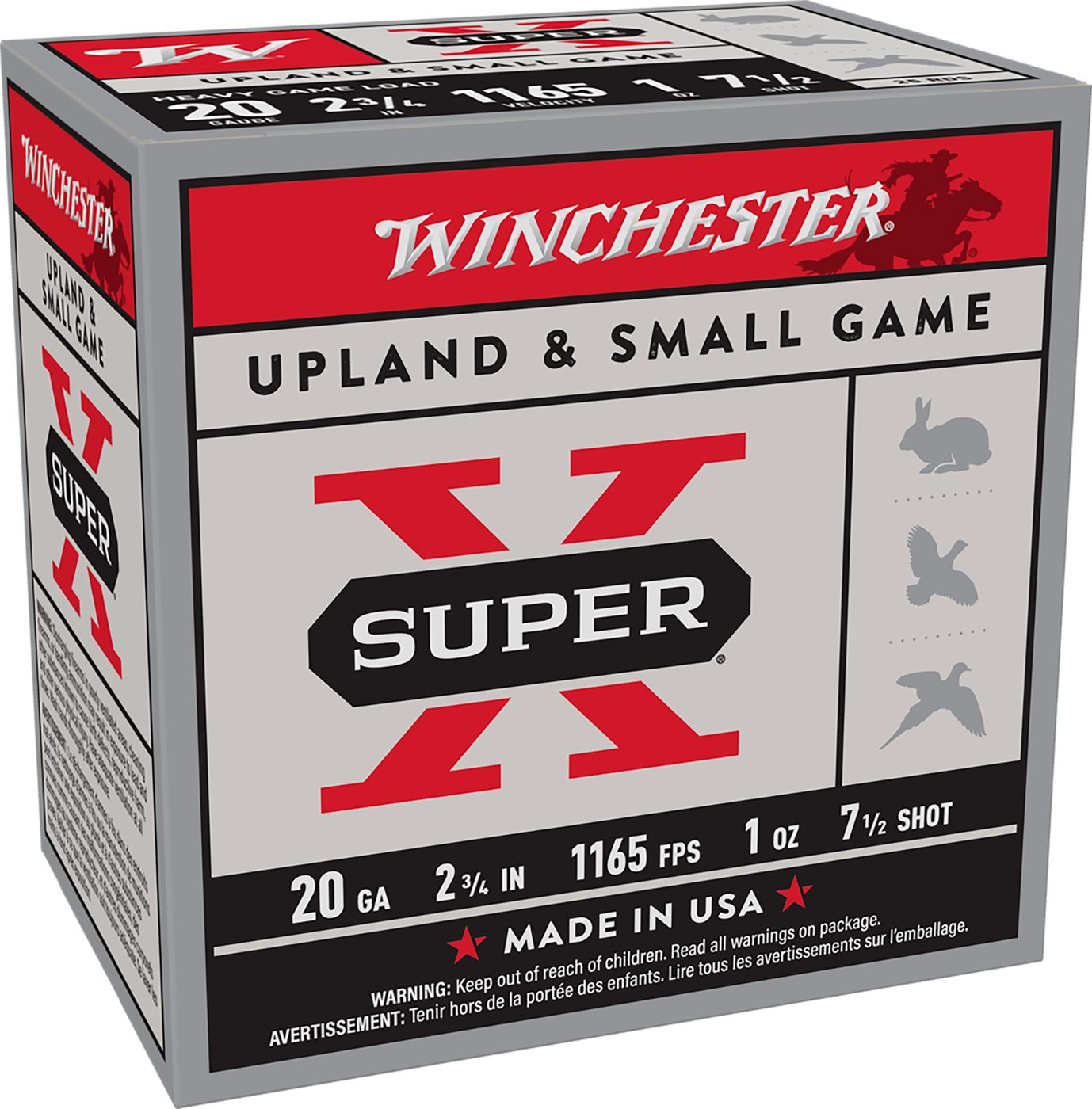 Winchester Ammunition Ammo XU20H7 Super X Heavy Game Load 20 Gauge 2.75in 1
