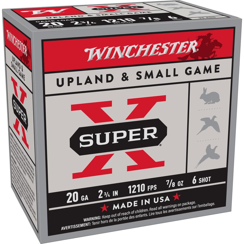 Winchester Ammo XU206 Super X Game Load 20 Gauge 2.75in 7/8oz 6 Shot 25 Per view 2