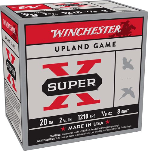 Winchester Ammunition Super-X 20GA 2.75in 7/8OZ 8 1210FPS 250RD Case