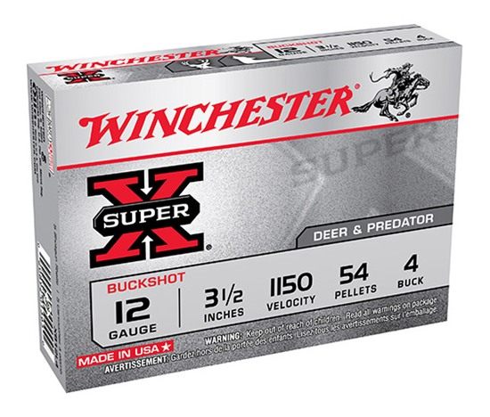 Winchester Ammunition Ammo XB12L4 Super X 12 Gauge 3.50in 54 Pellets 4 Buck view 4