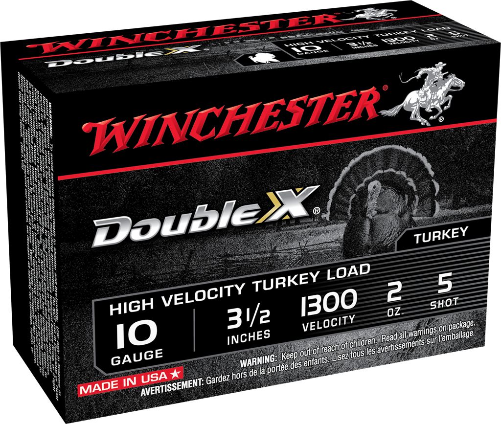 Winchester Ammunition Ammo STH105 Double X High Velocity Turkey 10 Gauge 3.