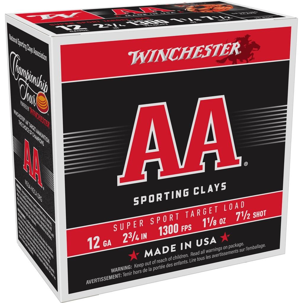 Winchester Ammunition Ammo AASC127 Super Sport Clay 12 Gauge 2.75in 1 1/8oz view 2