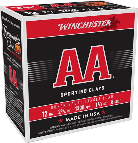 Winchester Ammunition AA 12GA 2.75in 1/8OZ 8 1300FPS 250RD Case