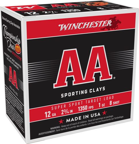 Winchester Ammunition AA 12GA 2.75in 1OZ 8 1350FPS 250RD Case LOT