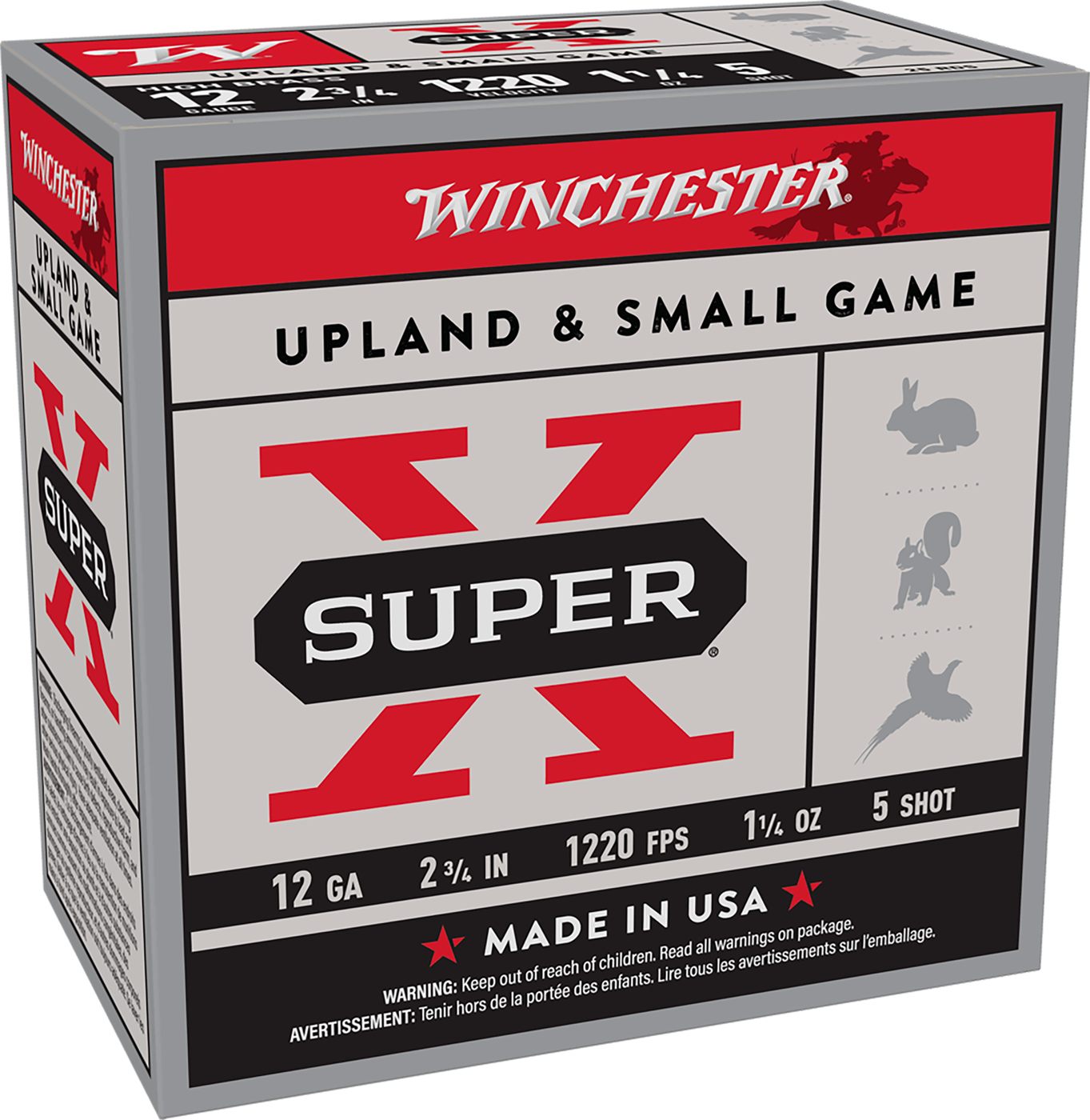 Winchester Ammunition Ammo X12P5 Super X Game Load High Brass 12 Gauge 2.75