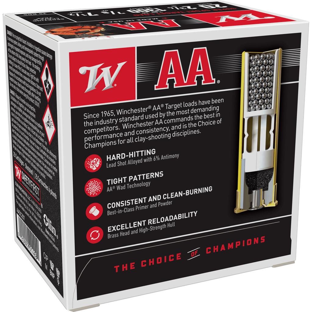 Winchester Ammunition Ammo AASC207 Super Sport Clay 20 Gauge 2.75in 7/8oz 7 view 2