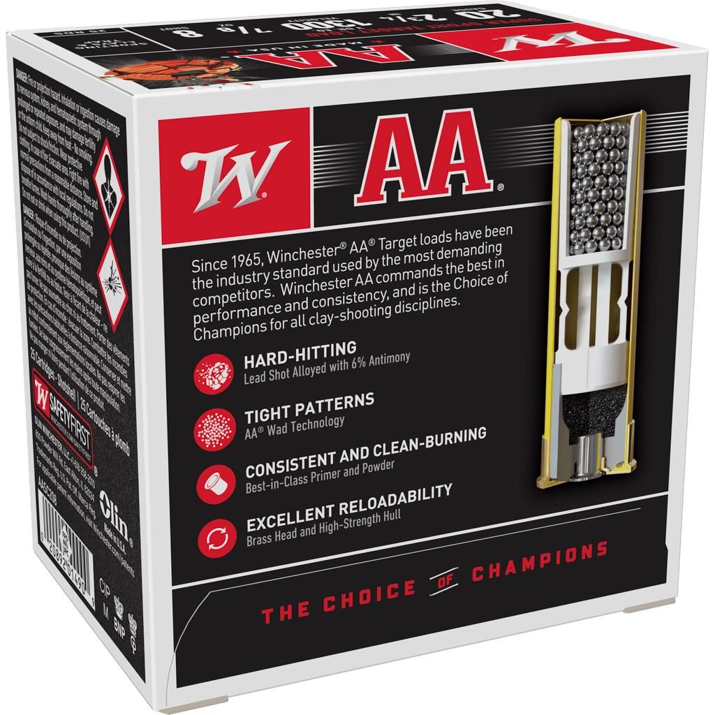 Winchester Ammunition Ammo AASC208 Super Sport Clay 20 Gauge 2.75in 7/8oz 8 view 2