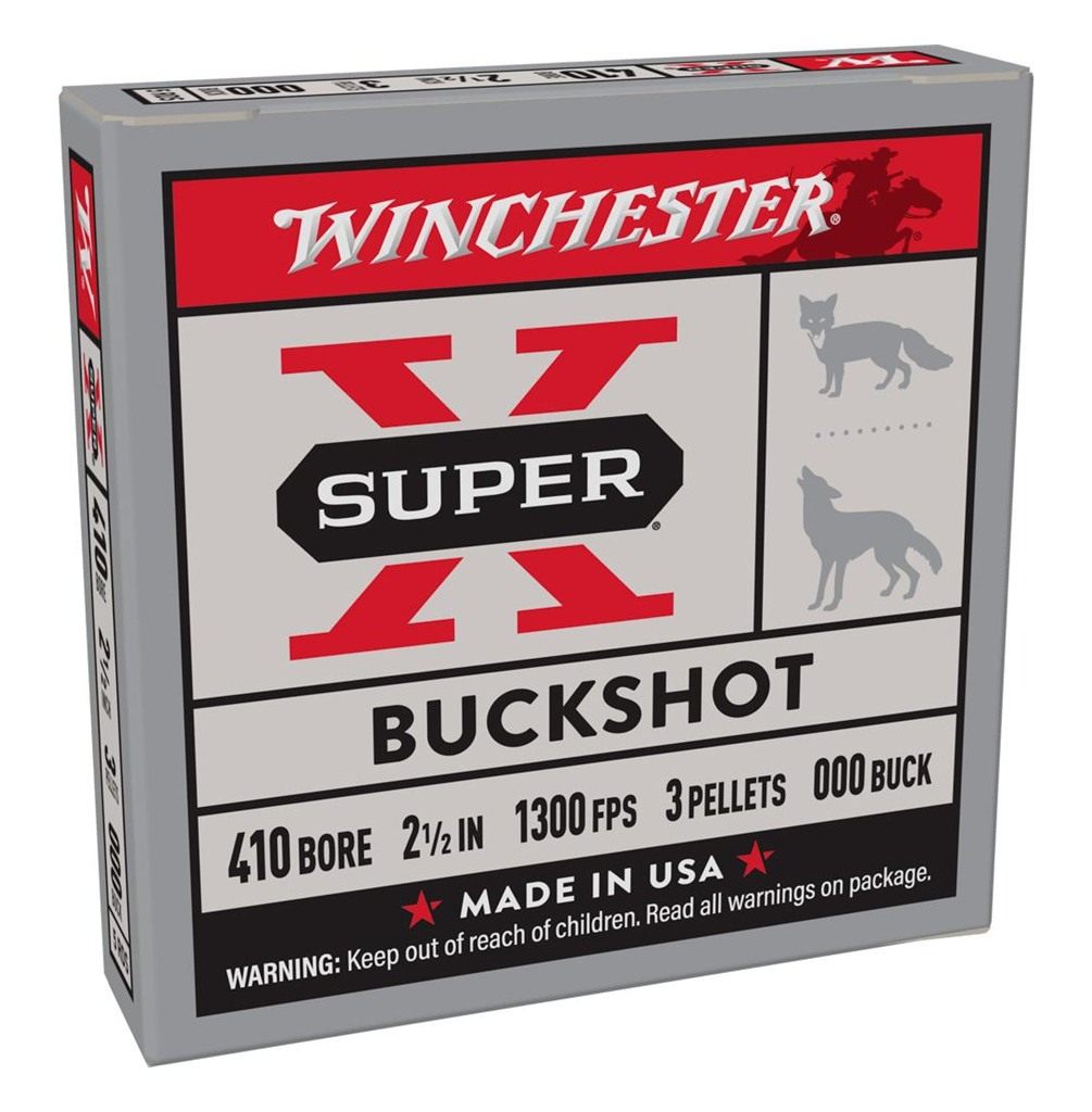 Winchester Ammo XB41000 Super X 410 Gauge 2.50in 3 Pellets 000 Buck Shot 5 view 3