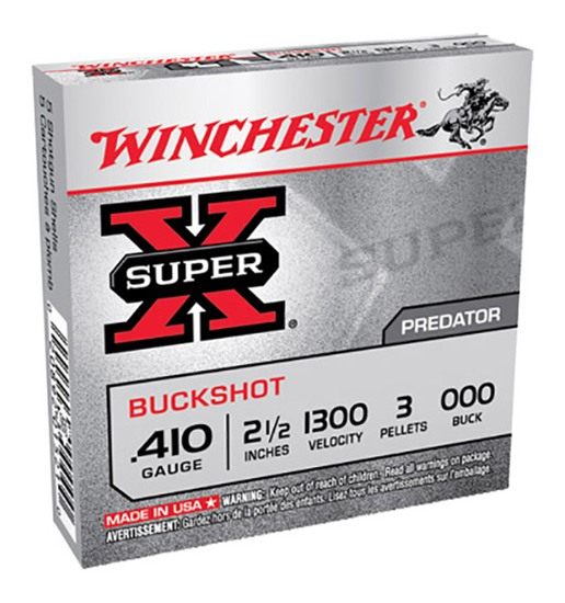 Winchester Ammo XB41000 Super X 410 Gauge 2.50in 3 Pellets 000 Buck Shot 5 view 4