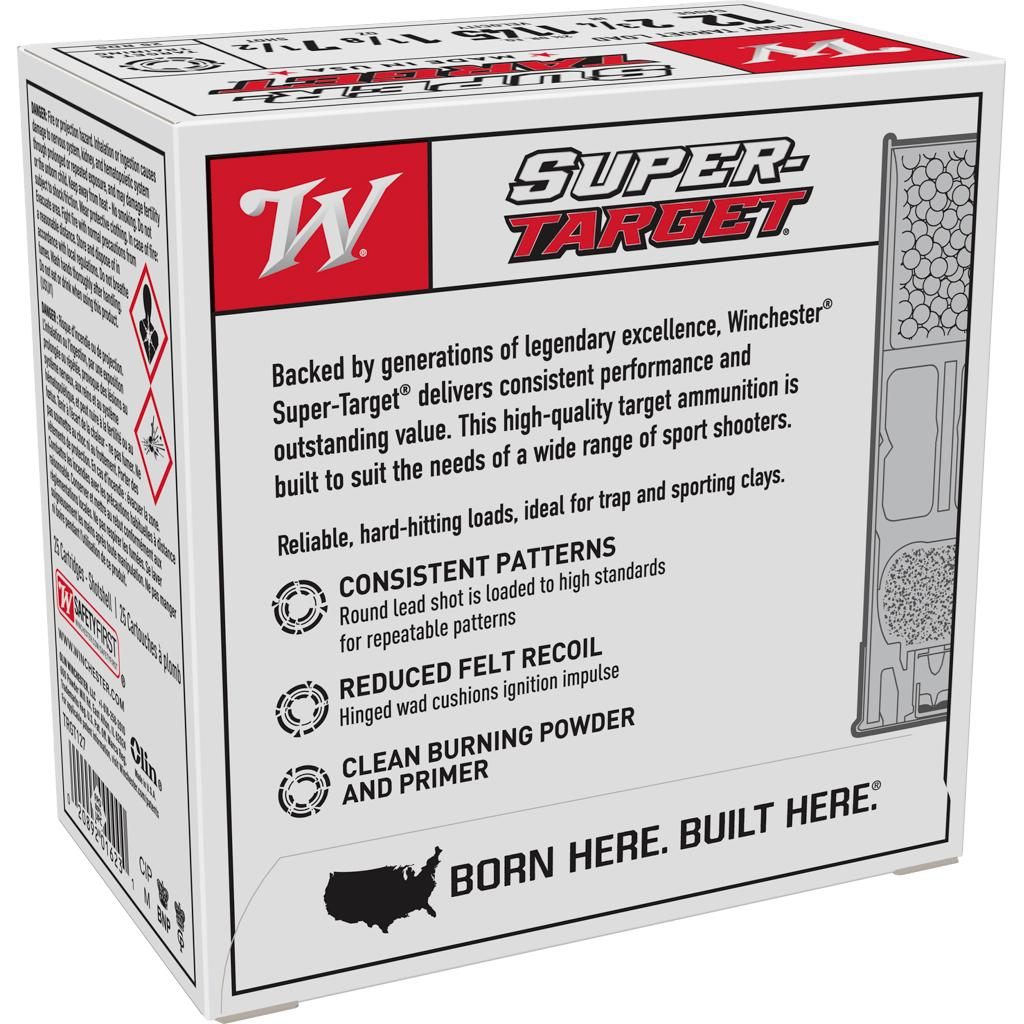 Winchester Ammunition Ammo TRGT127 Super-Target Light 12 Gauge 2.75in 1 1/8