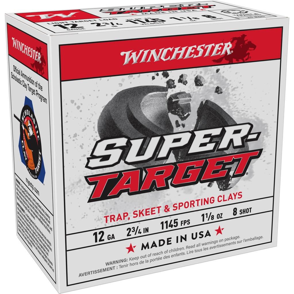 Winchester Ammunition Ammo TRGT128 Super-Target Light 12 Gauge 2.75in 1 1/8