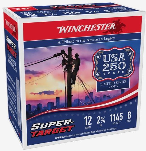 Winchester Ammo Target 12GA 2.75in 1/8OZ 8 1145FPS 250RD Case