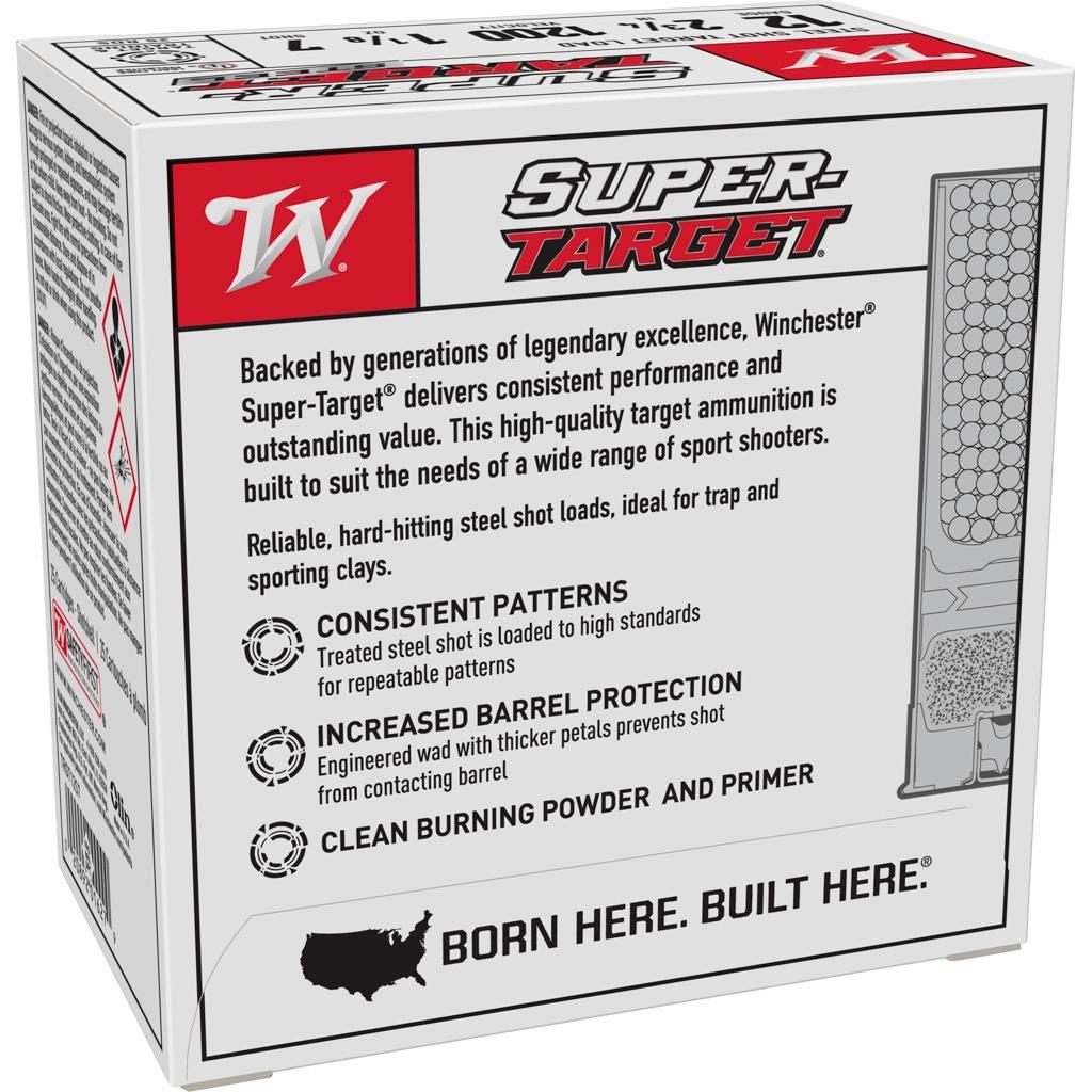 Winchester Ammo TRGT12S7 Super-Target 12 Gauge 2.75in 1 1/8oz 7 Shot 25 Per