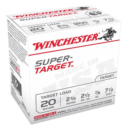 Winchester Ammo TRGT207 Super-Target 20 Gauge 2.75in 7/8oz 7.5 Shot 25 Per view 3