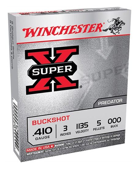 Winchester Ammunition Ammo XB413 Super X 410 Gauge 3in 5 Pellets 000 Buck S view 4