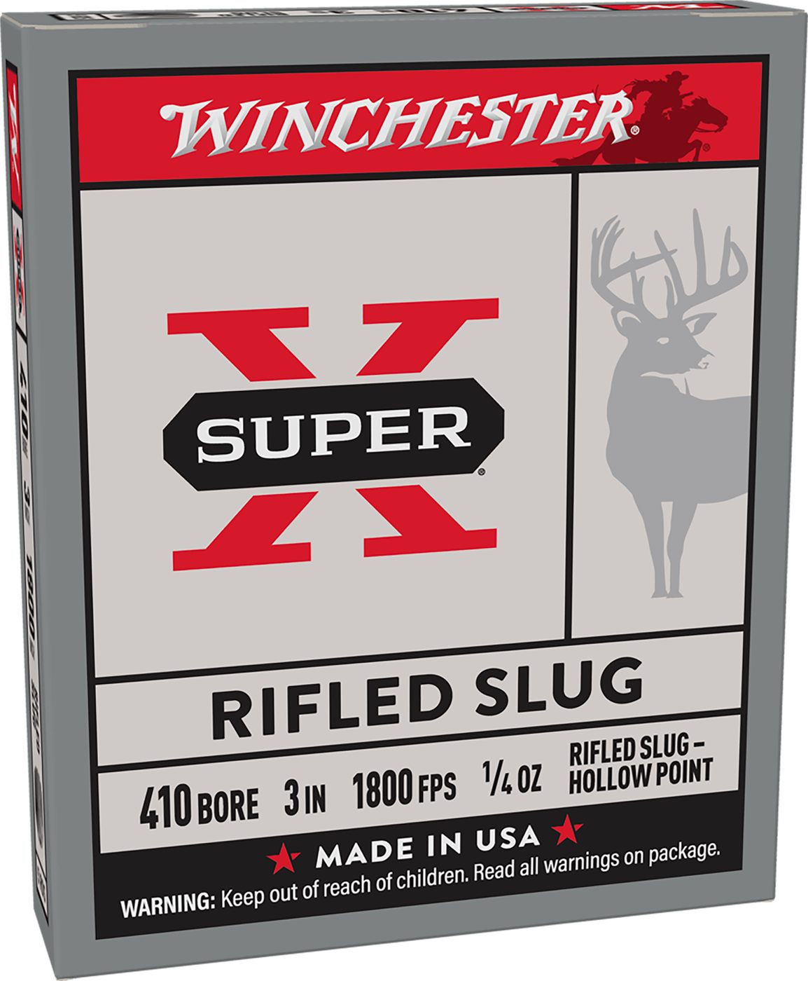 Winchester Ammunition Ammo X413RS5 Super X 410 Gauge 3in 1/4oz Rifled Slug