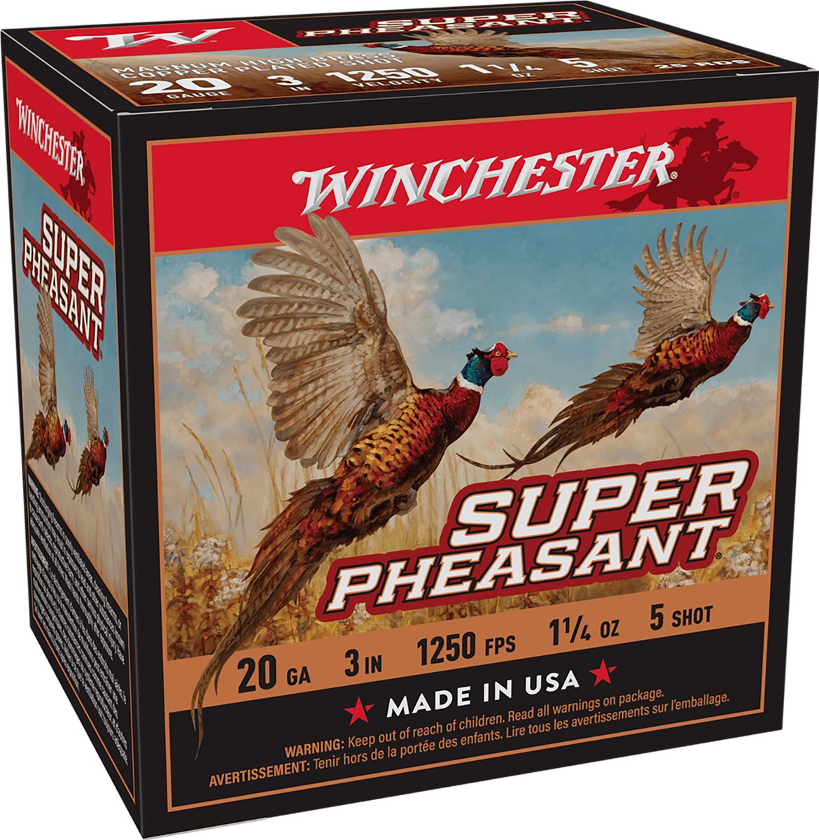 Winchester Ammunition Ammo X203PH5 Super Pheasant Magnum High Brass 20 Gaug