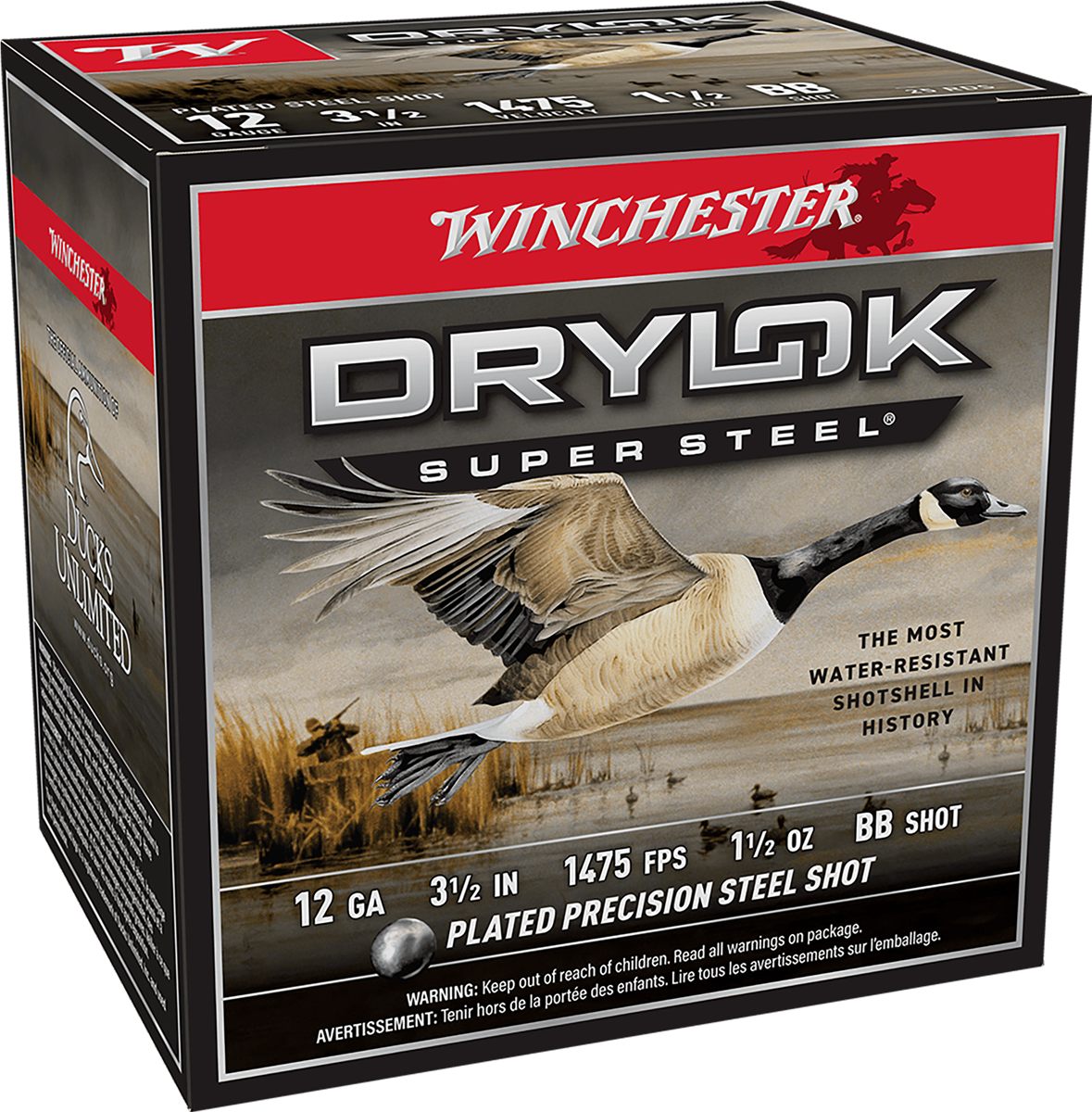 Winchester Ammo SSH12LHBB Drylok Super Steel High Velocity 12 Gauge 3.50in