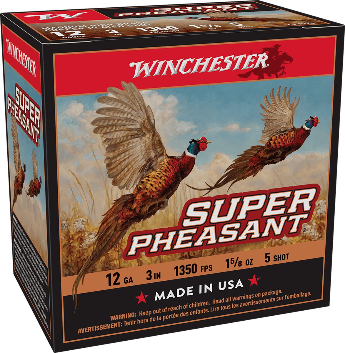 Winchester Ammo X123PH5 Super Pheasant Magnum High Brass 12 Gauge 3in 1 5/8