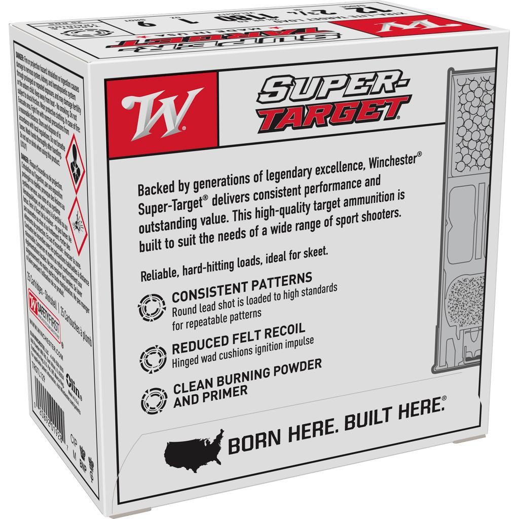 Winchester Ammo TRGTL129 Super-Target Xtra-Lite 12 Gauge 2.75in 1oz 9 Shot